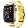 Mobigear Madrid Bracelet Acier Apple Watch Fermeture boucle déployante - 42/41/40/38 mm - Or