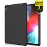 ITSkins FeroniaBio Coque iPad Pro 12.9 Pouces (2018) Coque arrière en en TPU Souple - Noir