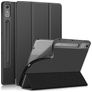Mobigear Tri-Fold Gel Coque Lenovo Tab P12 Etui en TPU,Similicuir - Noir