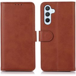 Mobigear Wallet Housse Samsung Galaxy S24 FE Etui Porte-Monnaie - Marron