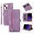 Mobigear Zipper Housse iPhone 14 Plus Etui Porte-Monnaie - Violet