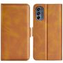 Mobigear Slim Magnet Housse Motorola Moto G62 Etui Porte-Monnaie - Cognac