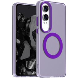 Mobigear Shockproof OnePlus Nord CE 4 Lite MagSafe Plastique rigide Coque arrière - Violet