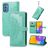 Mobigear Mandala Housse Samsung Galaxy M52 Etui Porte-Monnaie - Turquoise
