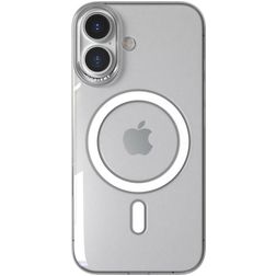 Nudient Thin Precise Transparent iPhone 16 MagSafe Plastique rigide Coque arrière - Transparent