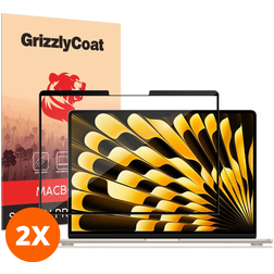 GrizzlyCoat Premium MacBook Air 15 Pouces (2023-2026) Protection d'écran Film - Compatible Coque (Lot de 2)