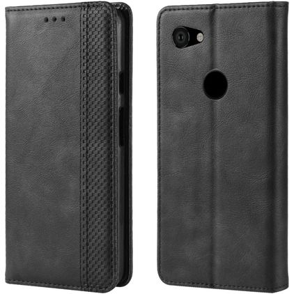 Mobigear Sensation Housse Google Pixel 3a Etui Porte-Monnaie - Noir