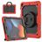 Mobigear RingGuard iPad 9 (2021) Plastique rigide / Silicone Coque arrière + Support - Noir / Rouge