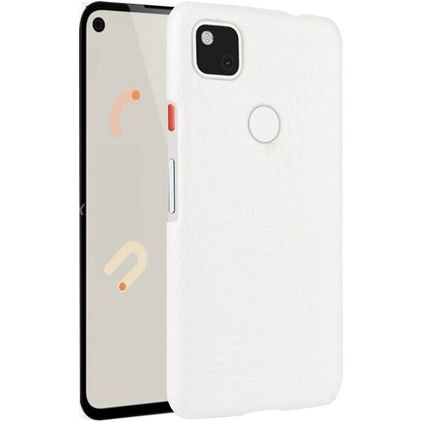 Mobigear Croco Coque Google Pixel 4a Coque arrière Rigide - Blanc