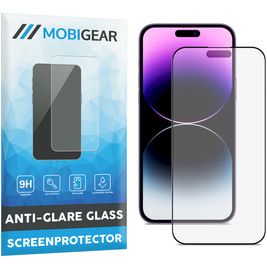 Mobigear Premium iPhone 14 Pro Verre trempé Protection d'écran Anti-Glare - Compatible Coque - Noir Mobigear Premium iPhone 14 Pro Verre trempé Protection d'écran Anti-Glare - Compatible Coque - Noir