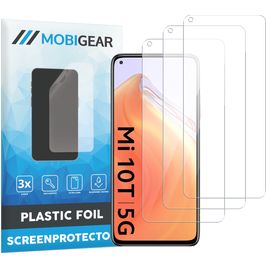 Mobigear Xiaomi Mi 10T Protection d'écran Film - Compatible Coque (Lot de 3)