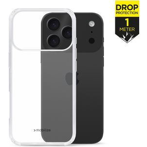 Mobilize Naked Protection Coque Transparente iPhone 17 Pro Max Coque arrière Rigide Anti-Chocs - Transparent