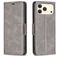 Mobigear Excellent Housse iPhone 17 Pro Etui Porte-Monnaie - Gris