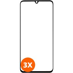 Mobigear Premium Motorola One Zoom Verre trempé Protection d'écran - Compatible Coque - Noir (Lot de 3)