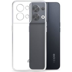 Mobilize Gelly Transparent OPPO Reno 8 Pro TPU souple Coque arrière - Transparent