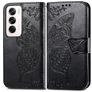 Mobigear Butterfly Housse OPPO Reno 12 Pro Etui Porte-Monnaie - Noir