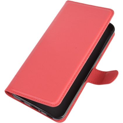 Mobigear Classic Housse LG V60 ThinQ Etui Porte-Monnaie - Rouge