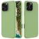 Mobigear Rubber Touch Coque iPhone 16 Pro Coque arrière en Silicone - Vert