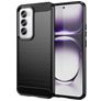 Mobigear Brushed Slim Coque OPPO Reno 12 Pro Coque arrière en TPU Souple - Noir