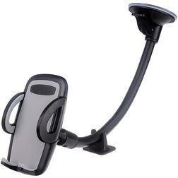 Mobilize Gooseneck Support voiture Ventouse Pince - Universel - Noir