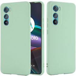 Mobigear Rubber Touch Motorola Edge 30 Silicone Coque arrière - Vert