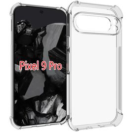Mobigear Cushion Coque Transparente Google Pixel 9 Pro XL Coque arrière en TPU Souple - Transparent