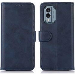 Mobigear Wallet Housse Nokia X30 Etui Porte-Monnaie - Bleu