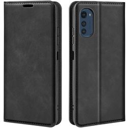 Mobigear Retro Slim Housse Motorola Moto E32s Etui Porte-Monnaie - Noir