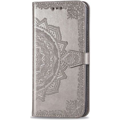 Mobigear Mandala Housse HONOR 9X Lite Etui Porte-Monnaie - Gris
