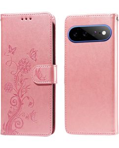 Mobigear Flowers Housse Google Pixel 11 Pro XL Etui Porte-Monnaie - Rose