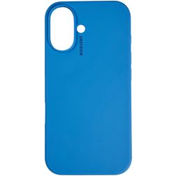 Nudient Base iPhone 16 Plus Silicone Coque arrière - Vibrant Blue