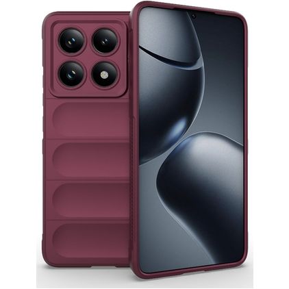 Mobigear Bumpy Coque Xiaomi 14T Pro Coque arrière en TPU Souple - Rouge