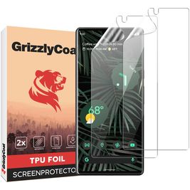 GrizzlyCoat Google Pixel 6 Pro Hydrogel TPU Protection d'écran - Compatible Coque + Cadre d'installation (Lot de 2)