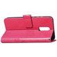 Mobigear Clover Housse OnePlus 6T Etui Porte-Monnaie - Magenta