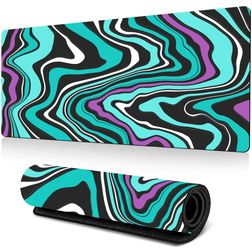 Mobigear Anti-Slip Tapis de souris - 40 x 90 cm - Abstract Fluid 16