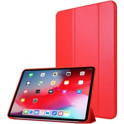 Mobigear Tri-Fold Gel Coque iPad Pro 11 Pouces (2021) Etui en TPU,Similicuir - Rouge