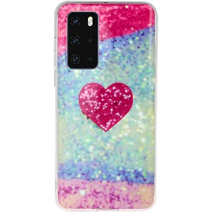 Mobigear Design Coque Huawei P40 Coque arrière en TPU Souple - Cœurs