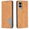 Mobigear Rhombus Slim Housse Samsung Galaxy S25 Edge Etui - Cognac