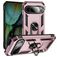 Mobigear Armor Ring Google Pixel 9 Plastique rigide Coque arrière Antichoc avec bague de maintien - Rose doré