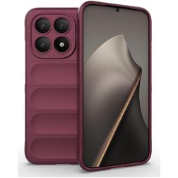 Mobigear Bumpy Coque Xiaomi 15T Coque arrière en TPU Souple - Wine Red