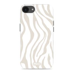 MIO Coque iPhone 16e MagSafe Coque arrière Rigide - Sandy Zebra