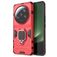 Mobigear Armor Ring Xiaomi 13 Ultra Plastique rigide Coque arrière Antichoc avec bague de maintien - Rouge