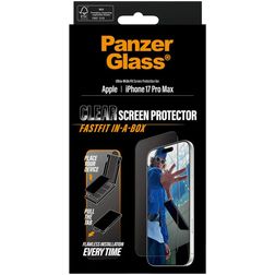 PanzerGlass FastFit iPhone 17 Pro Max Verre trempé Protection d'écran - Compatible Coque + Cadre d'installation