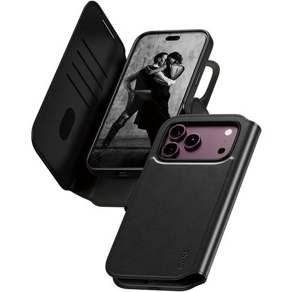 CARE by PanzerGlass Tango Two-in-One iPhone 18 Pro Max MagSafe Coque Étui 2en1 avec coque amovible Portefeuille - Noir
