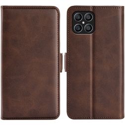 Mobigear Slim Magnet HONOR X8 Étui Portefeuille - Marron