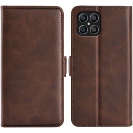Mobigear Slim Magnet Housse HONOR X8 Etui Porte-Monnaie - Marron