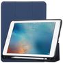 Mobigear Tri-Fold Gel Coque iPad Pro 10.5 Pouces (2017) Etui en TPU,Similicuir + Porte-crayon - Bleu