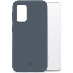 Mobilize Rubber Gelly Coque Samsung Galaxy A32 5G Coque arrière en TPU Souple - Matt Blue