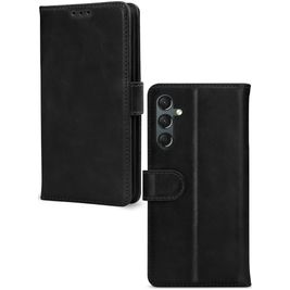 Mobilize Wallet Housse Samsung Galaxy A24 Etui en Cuir Véritable Porte-Monnaie - Noir