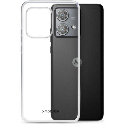 Mobilize Gelly Transparent Motorola Edge 40 Neo TPU souple Coque arrière - Transparent